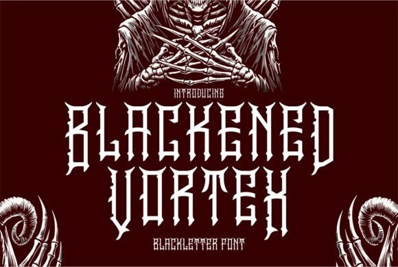 Blackened Vortex: A Bold Font for Extraordinary Design Projects