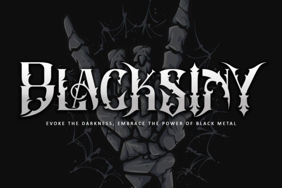 Blacksiny: The Ultimate Metal Roker Font