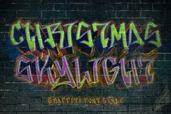 Christmas Skylight: A Versatile Graffiti Font for Creative Projects