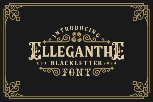 Elleganthe: A Victorian-Inspired Vintage Font
