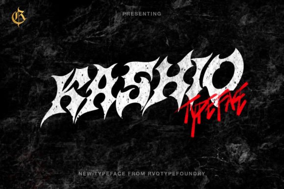 Kashio: A Font for Rock Music and Gothic Design Projects