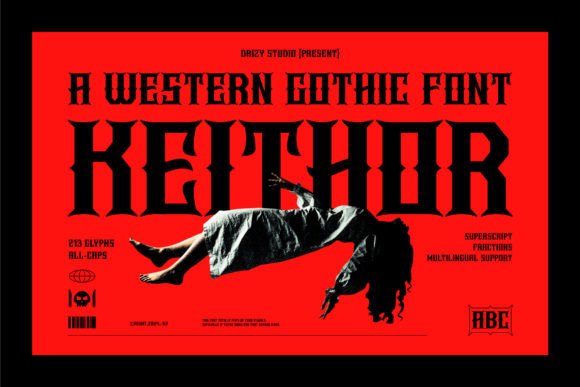 Keithor – A Gothic Font with a Western Edge