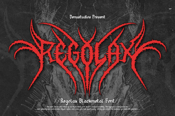 Regolax: A Bold Font for Black Metal and Beyond