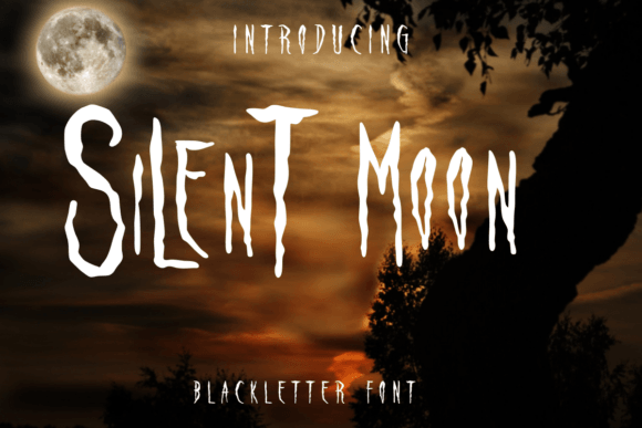 Silent Moon: A Spooky Font for Eerie and Gothic Design Needs