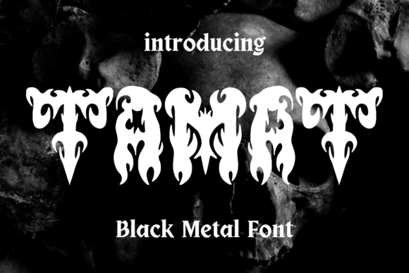 Tamat: A Horror Metal Font for Strategic Branding and Creative Impact