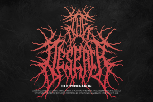 The Despair: A Font for Dark, Emotional Expression